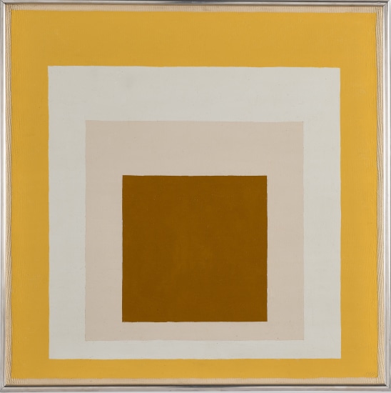 <span class="artist"><strong>Josef Albers</strong></span>, <span class="title"><em>Homage to the Square:“ in white setting” (JAAF 1959.1.52)</em>, 1959</span>