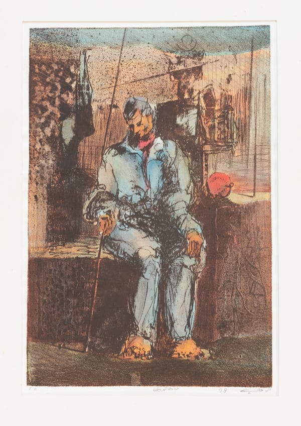 Ali Ali Untitled , 1998 Etching on paper 46 x 32 cm A/P