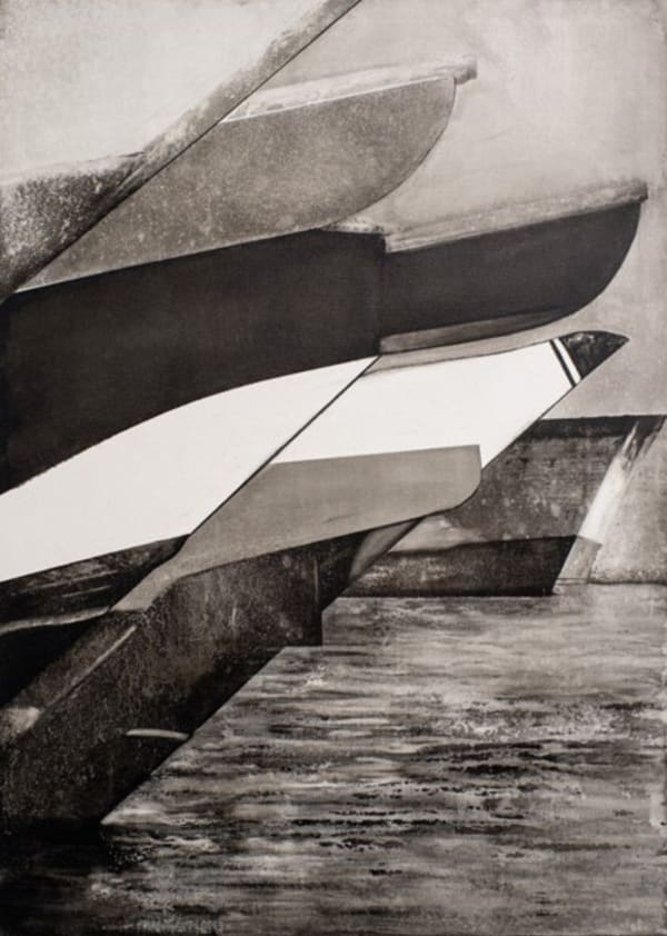Ismail Al-Rifai Coastal Series 5, 2023 Acrylic on canvas 140 x 100 cm
