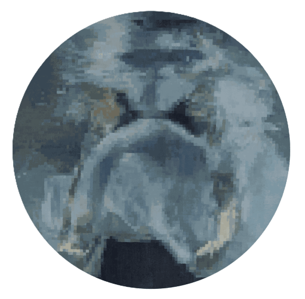 Hind Al Obaidli Reflection 2, 2024 Oil on wood D: 40 cm