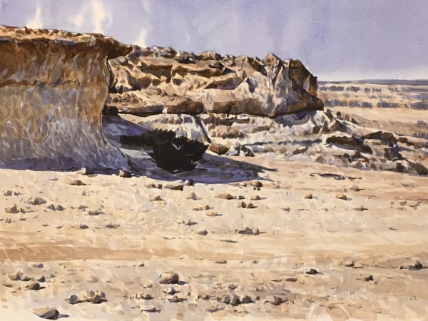 Salem Mathkour Zekreet 4, 2022 Watercolor on paper 40 x 30 cm