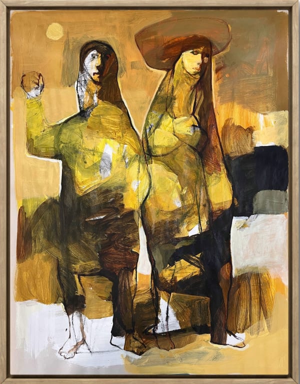 Falah Al-Saeedi Women in the Marshes series, 2025 Acrylic and pastel on paper 61 x 45 cm