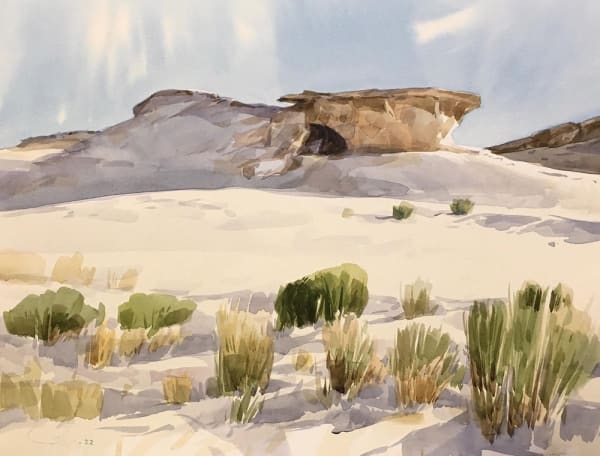 Salem Mathkour Zekreet 3, 2022 Watercolor on paper 40 x 30 cm
