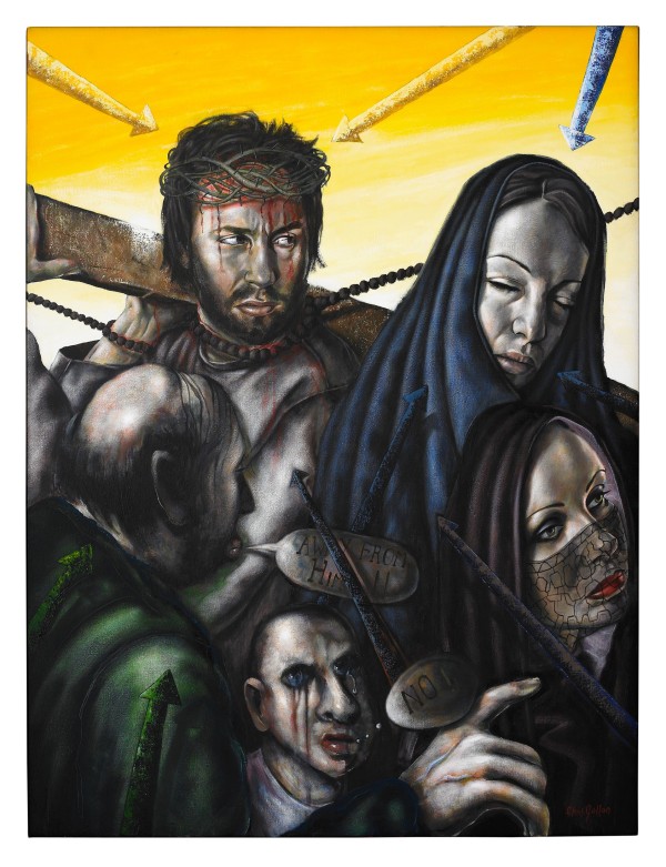 Chris Gollon, Stations of the Cross (IV): Jesus Meets His Mother, 2002