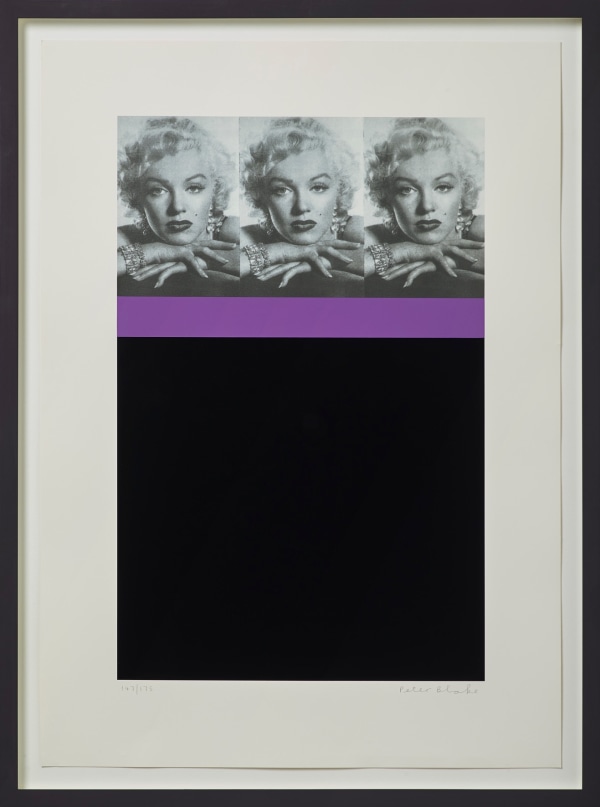 Peter Blake, Marilyn Monroe, Black, 2009