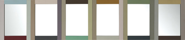 Possible Mirror, Six Oak Strip Mirrors