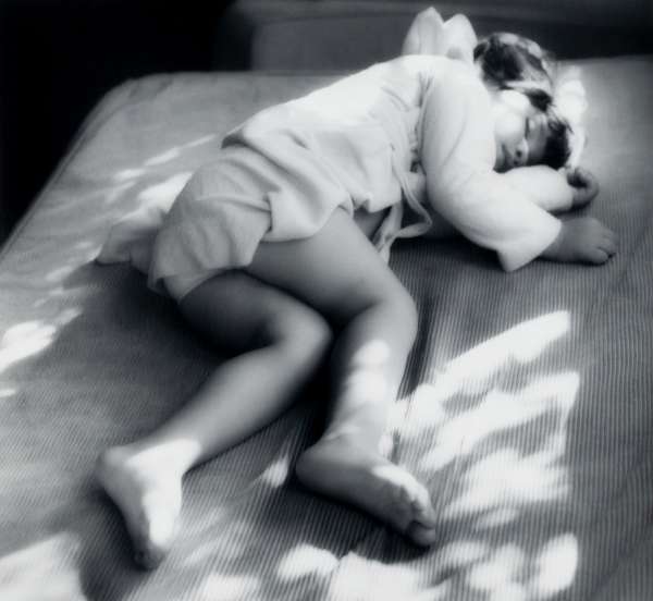 Joanne Leonard, 'Julia Sleeping', 1977, Silver gelatin print, Paper size: 25.3 x 20.5 cm. Courtesy of the Artist and HackelBury Fine Art