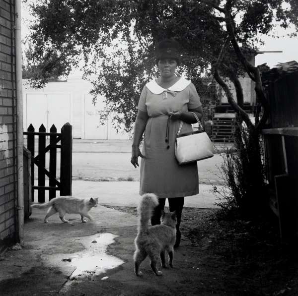 Joanne Leonard, 'Woman with Cats', 1960s, RC print, Paper size: 25.2 x 20 cm. Courtesy of the Artist and HackelBury Fine Art