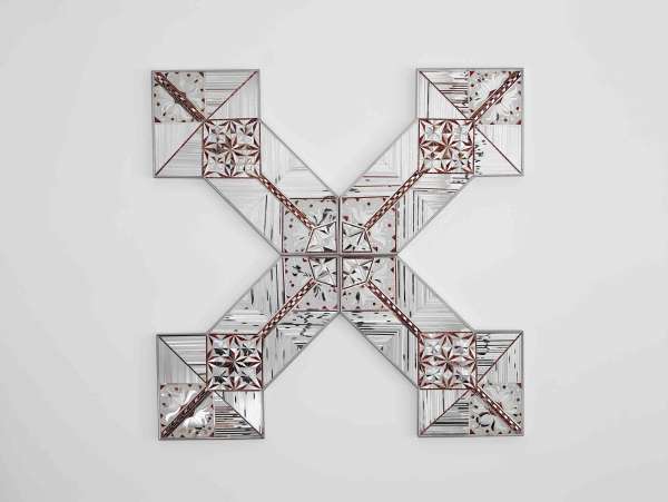 Monir Shahroudy Farmanfarmaian, 'Four Seasons', 2011, Mirror and reverse-glass painting on plaster and wood, 113.7 x 114.3 x 3.2 cm