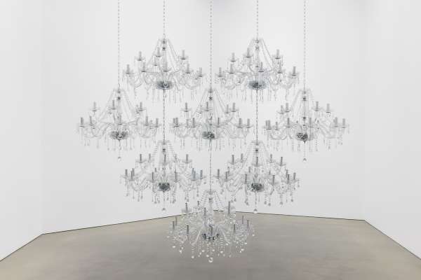 Kayode Ojo, 'McCorquodale', 2025, 210 x 248 x 80 cm. Courtesy the artist and Maureen Paley, London. Photo: Stephen James