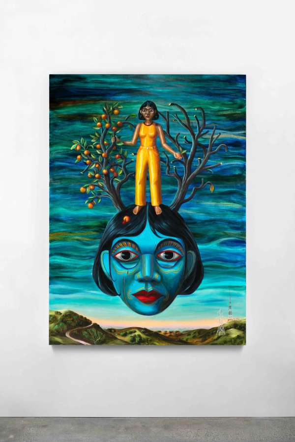 Shyama Golden, 'A Myth of my Own Creation', 2025, oil on linen, 167.6 x 121.9 cm