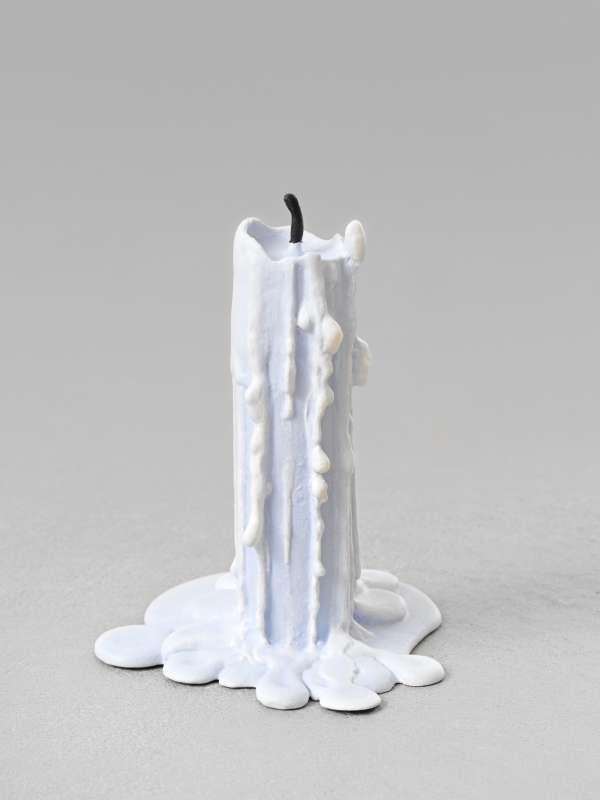 Ugo Rondinone, 'still.life. (dusk purple candle)', 2013 cast bronze, lead, paint, 9.4 x 7.1 x 7 cm. Courtesy the artist and Sadie Coles HQ, London. Photo: Stefan Altenburger