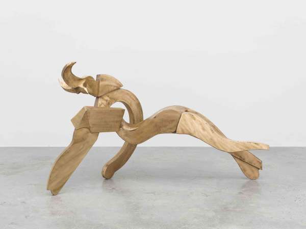 Richard Hunt, 'Half Circle Runner', 1979, Welded bronze, 215.9 x 92 x 108.8 cm. Courtesy of The Richard Hunt Trust / ARS, NY and DACS, London and White Cube. Photo: On White Wall