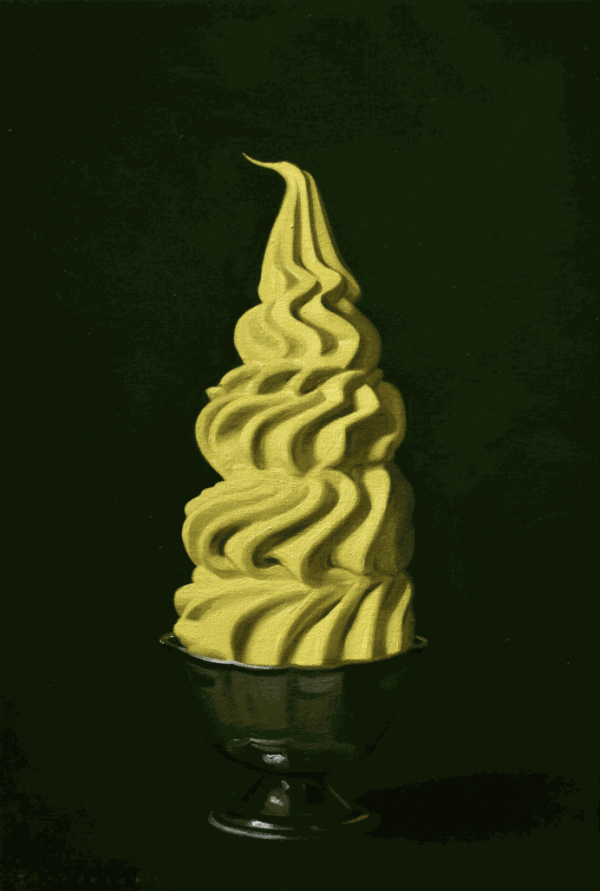 Florence Houston, 'Neon Whip', 2024, Oil on canvas, 55.5 x 37.5 cm. Courtesy of the Aritst and Lyndsey Ingram.