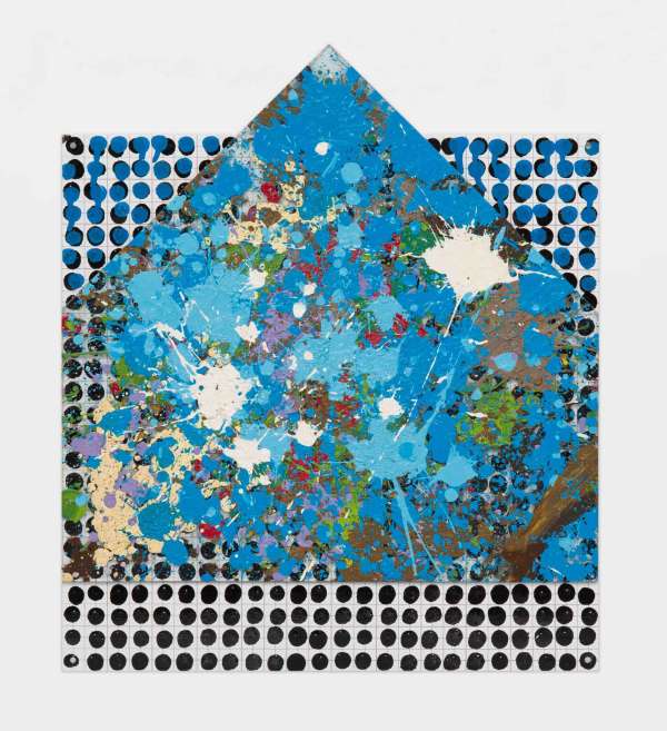 Jennifer Bartlett, '(Glass House on Plate)', 1999-2000, Oil on canvas. Courtesy Pippy Houldsworth Gallery, London, Marianne Boesky Gallery and The Jennifer Bartlett 2013 Trust. Photo: Peter Kaiser.