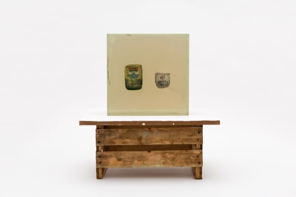 Paulo Nazareth, CA - produtos de genocídio - Yerba mate Kurupi e Cigarro Pielroja, 2018