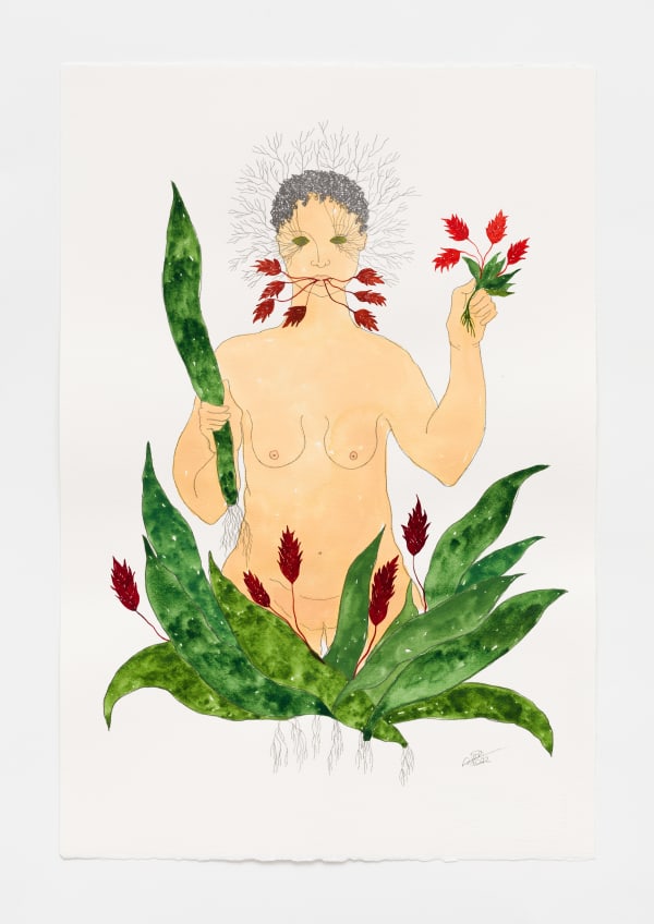 Rosana Paulino, Senhora das plantas, Espada de Iansã, 2022