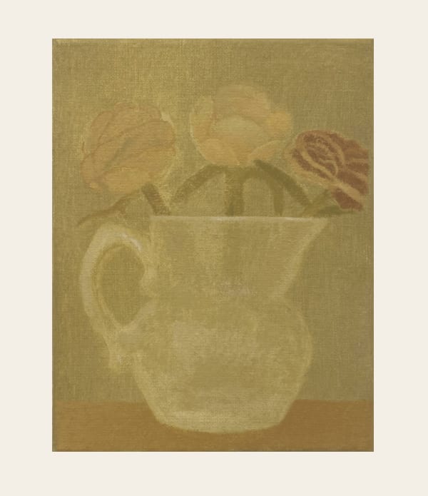 Paula Siebra, Jarra com três flores, 2021