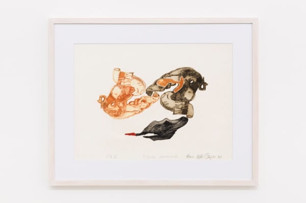 Anna Bella Geiger, Figados conversando, da série Viscerais, 1968