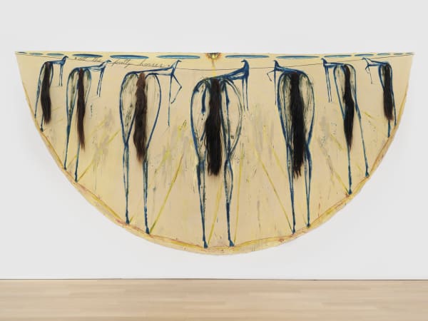 José Bedia, All The Pretty Horses, 2024