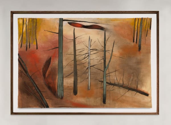 Mira Schor, Spiked Trees (MacDowell), 1982