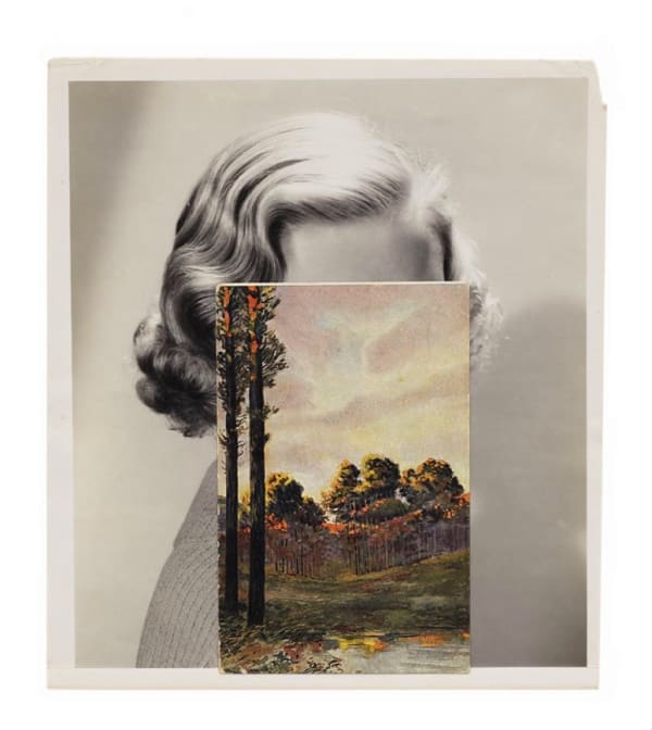 John Stezaker, Mask (Film Portrait Collage) CLIX, 2013