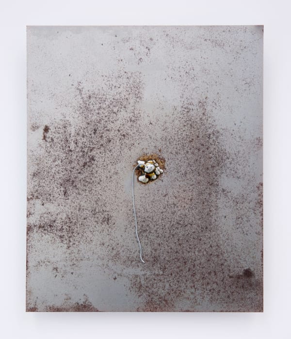 Kishio Suga, Linear Segment 2m 70cm – Center of Melted Point, 1999