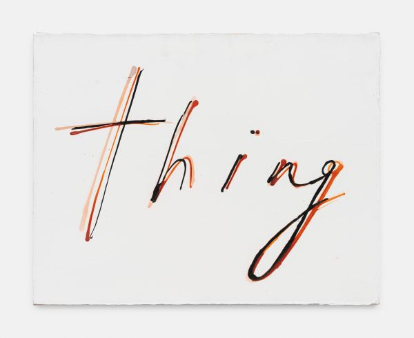 Mira Schor, Thing, 2017