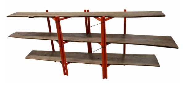 Manuel Raeder, Z-Bookshelf (cherry wood), 2018