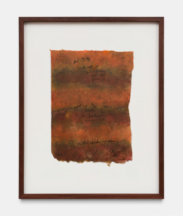 Mira Schor, Page, Letter, 1976