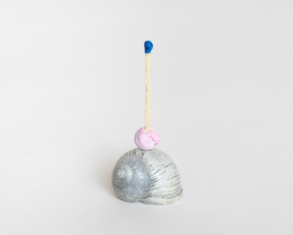 Hamish Pearch, 3:02 (sleeping snail, strawberry, blue match), 2022