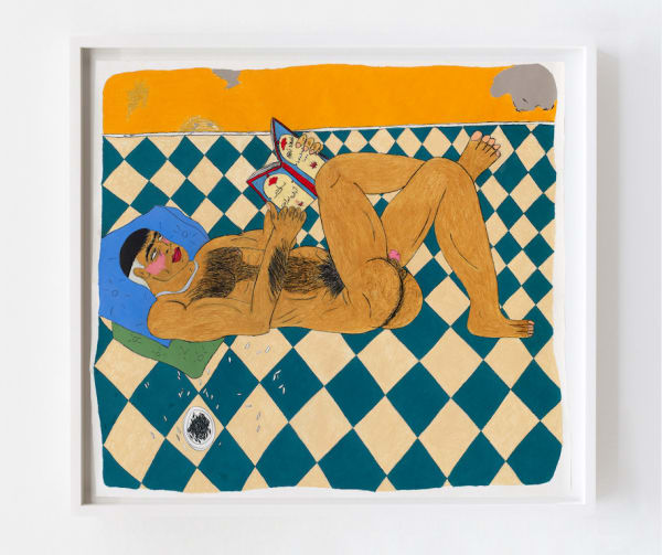 Soufiane Ababri, Bedwork / The New Man reading Abû Nawâs, 2020