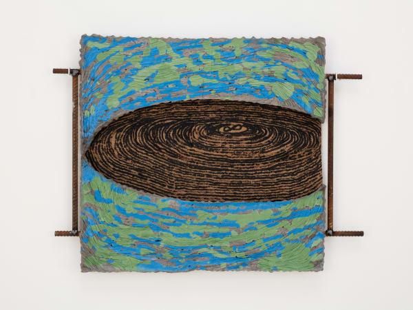 Michael Dean, Unfuckingtitled (.) (desert island of having fallen from a great height), 2023