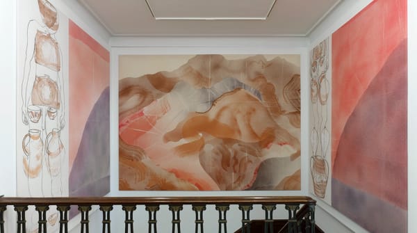 Matthew Lutz-Kinoy, Meeting the sun (torso schematic); Walking the Path Worn in the Grass; Nature without check (lower schematic), 2017