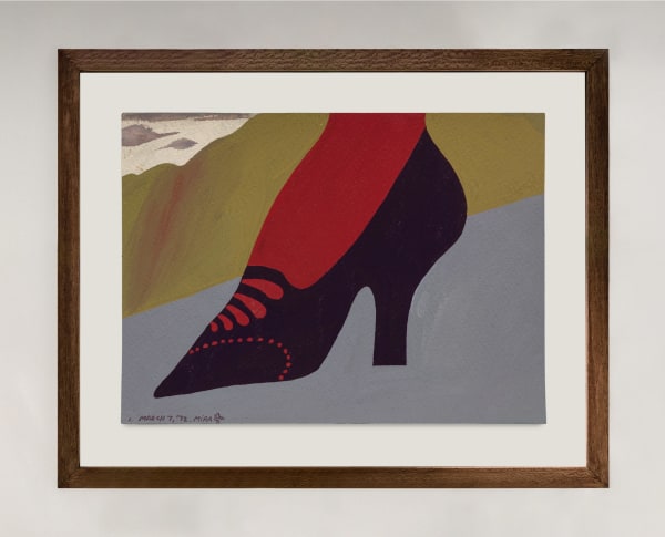 Mira Schor, Shoe, 1972