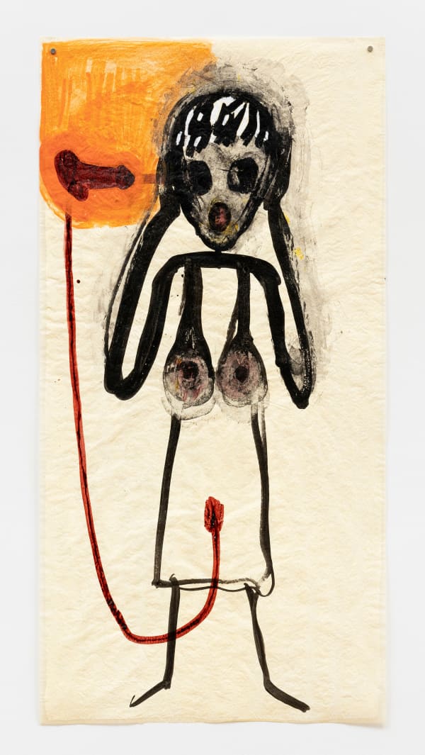 Mira Schor, "Power" Figures: After the Scream, 2016