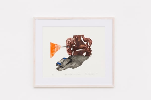 Anna Bella Geiger, Limpeza do ouvido com cotonete, 1968