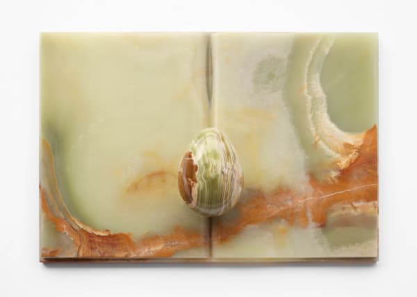 Mirella Bentivoglio, Large book with Egg, 1987