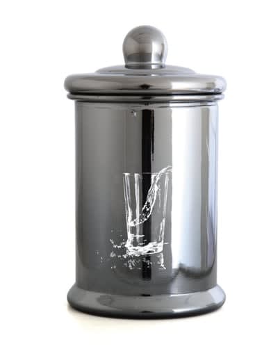 Ken Matsubara, Storm in a Glass - Silver Glass Bottle, 2015