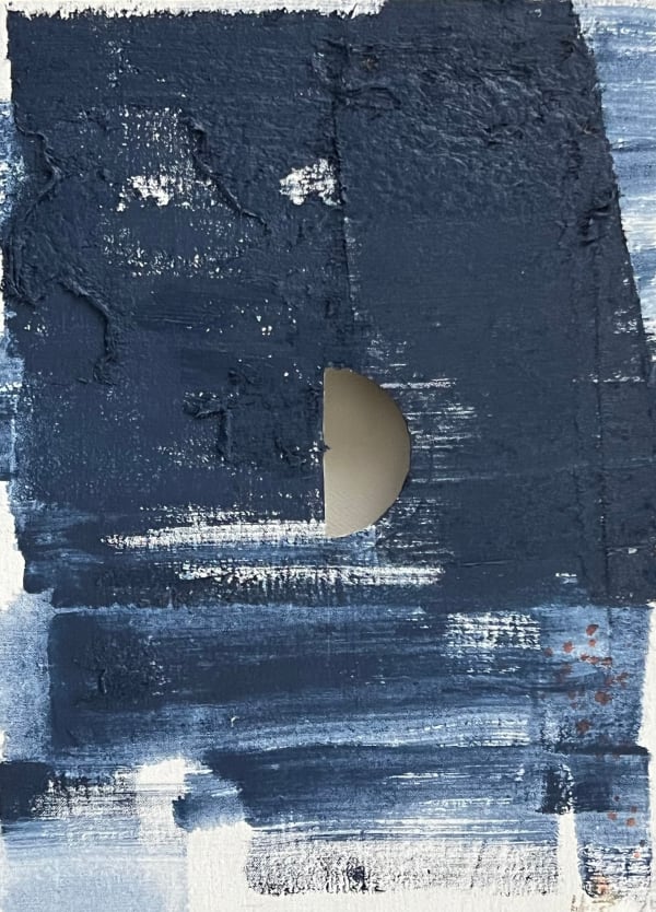 Huang Rui, Cloud and the moon 2 (Silver Beach series), 2025