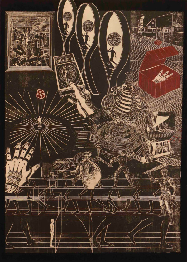 Li Ning, Man in the Box Two, 2019