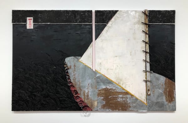 Jacky Wong, Grey Goods Trader and the Sea (3), 2019