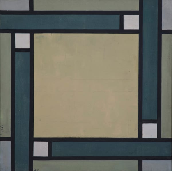 Huang Rui Space Structure 84 - 18, 1983 oil on canvas Original Sizes Available: 68 x 68 cm