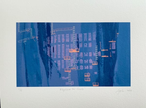 Florence Yuk Ki Lee, Elephant in Castle (Print-005), 2021