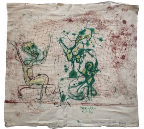 Htein Lin, Father, Mother and Their Daughter, 1999