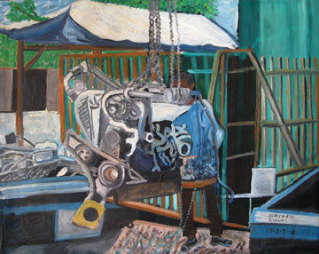SVAY Ken, Man Fixing Engine, 2008
