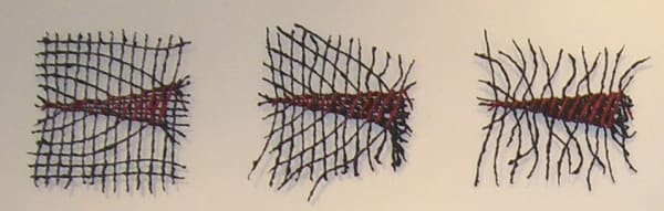 Nicole Dufour, Jours sur toile 1 (Triptych), 2002 - 2003