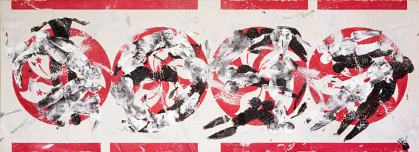 Huang Rui, Red, White, Black, Grey, 2015