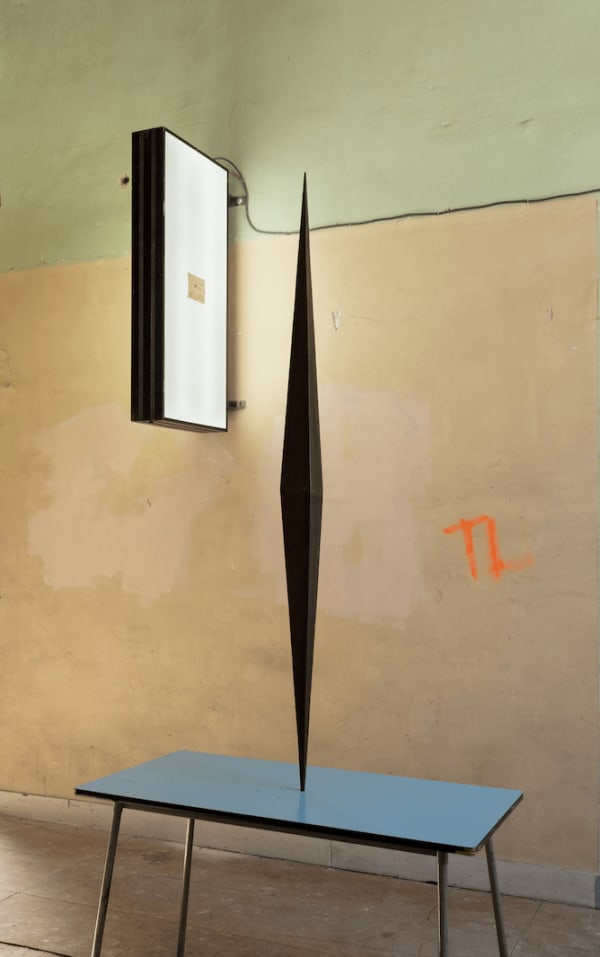 Nicolas Bourthoumieux, Rayon noir vertical, 2023