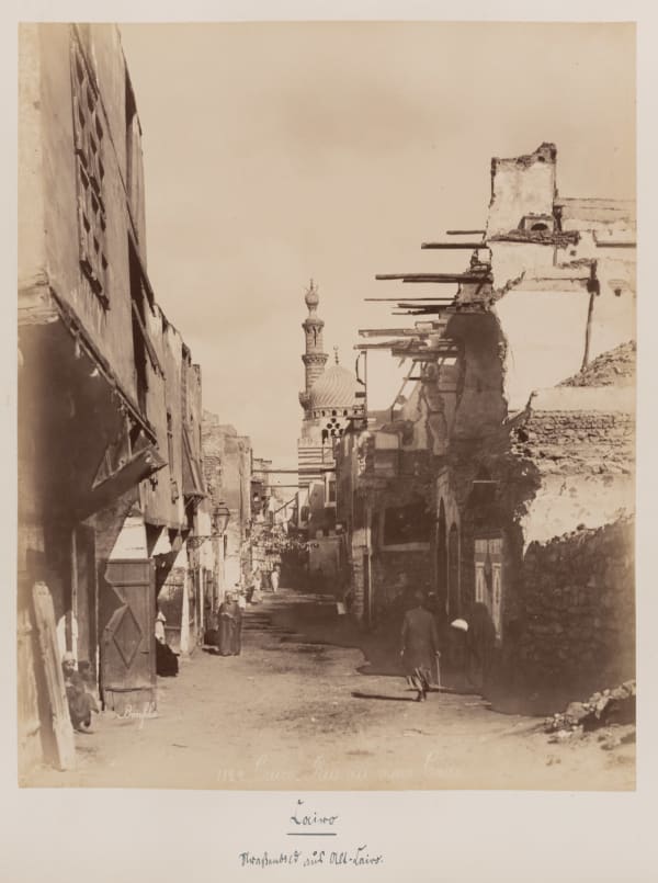 Bonfils, A Street in Old Cairo (Caire, Rue au vieux Caire)